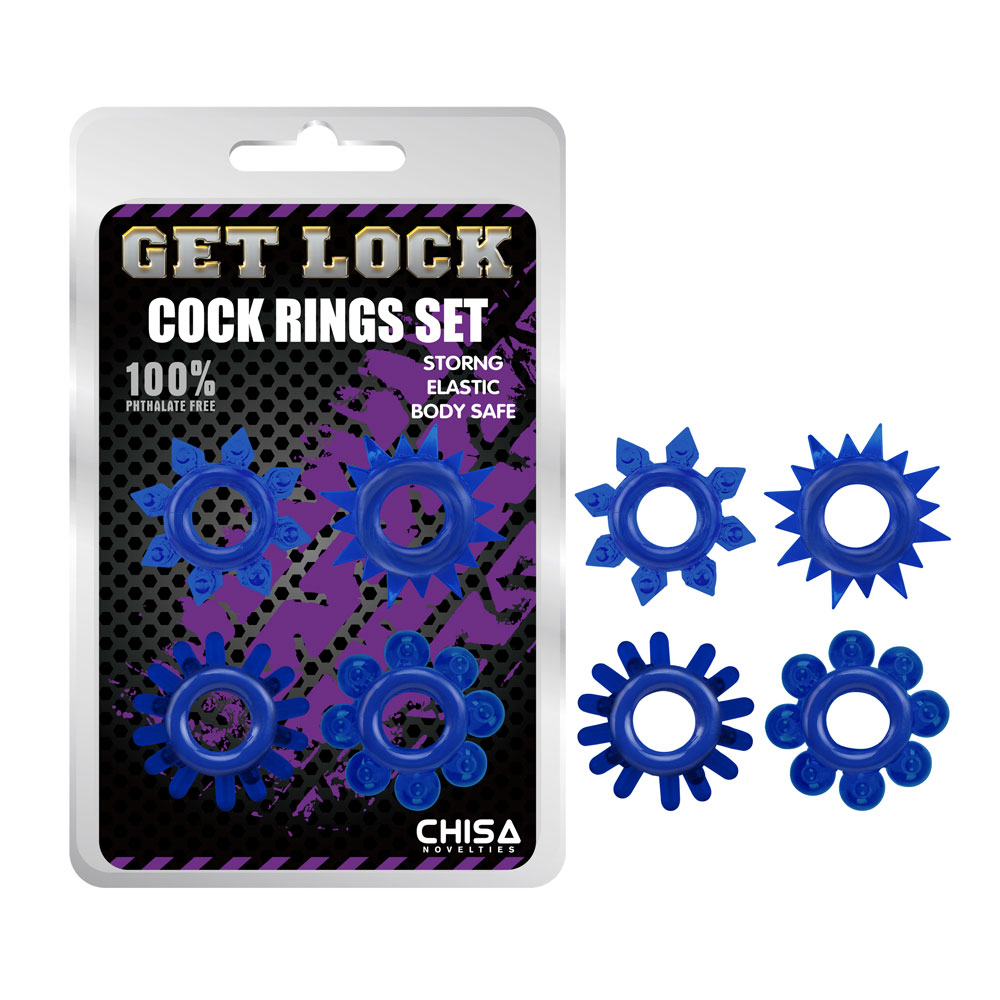 Cock Rings Set-Blue